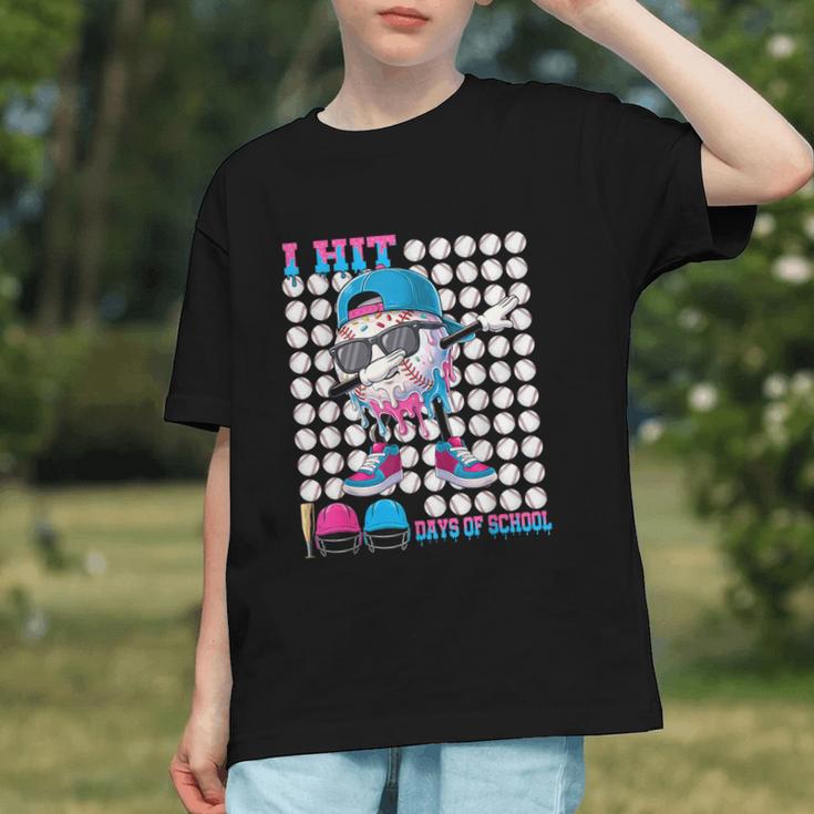 100 Days Of School Baseball Drip Boys Kids 100th Day School Graphic Youth 100 Days Of School Baseball Drip Boys Kids 100th Day School Graphic Youth