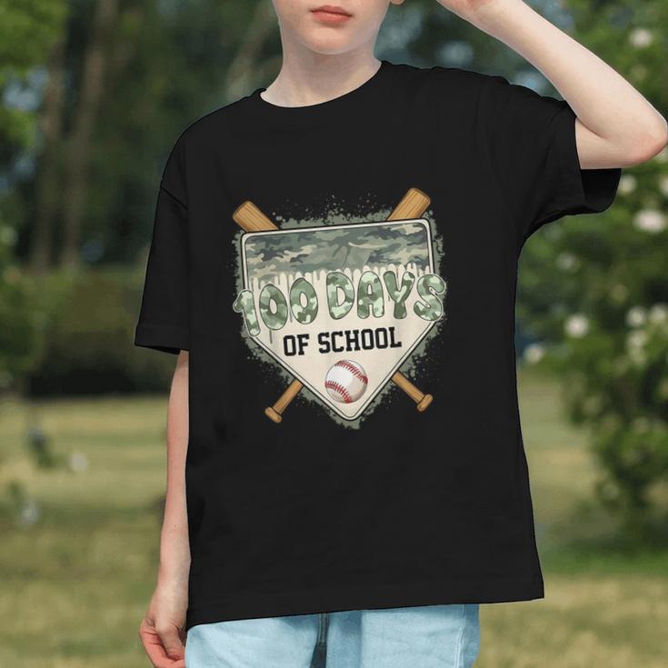100 Days Of School Home Plate Camo Baseball Dripping Boys Graphic Youth 100 Days Of School Home Plate Camo Baseball Dripping Boys Graphic Youth