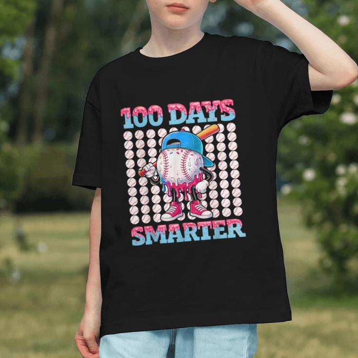 100 Days Smarter Baseball Drip Boys 100 Days Of School Kids Graphic Youth 100 Days Smarter Baseball Drip Boys 100 Days Of School Kids Graphic Youth