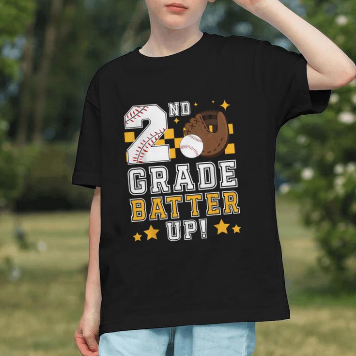 2nd Grade Batter Up Baseball First Day Back To School Graphic Youth