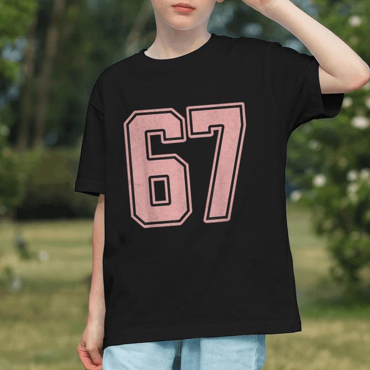 6 7 Number 67 Baseball Meme Tee For Women Graphic Youth