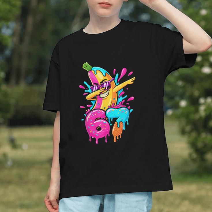 67 Baseball Dabbing Banana 6 7 Dripping Ice Cream Meme Graphic Youth