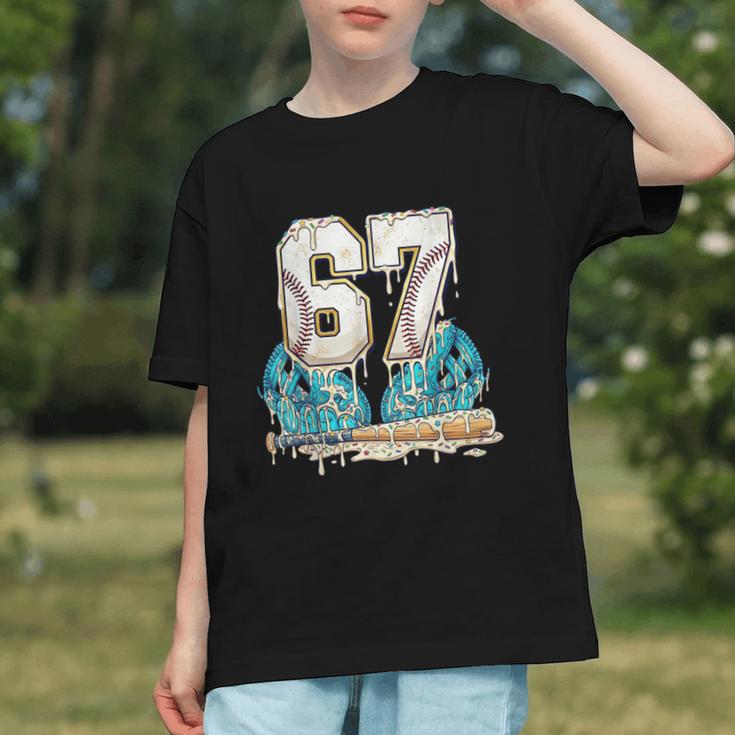 67 Baseball Drip Boys Youth Kids 6-7 Ice Cream Dripping 6 7 Graphic Youth 67 Baseball Drip Boys Youth Kids 6-7 Ice Cream Dripping 6 7 Graphic Youth