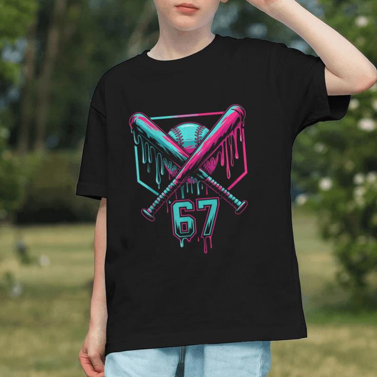 67 Baseball Drip Six Seven Gen Alpha Slag Graphic Youth