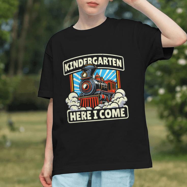 All Aboard for Kindergarten! Back to School Youth T-Shirt All Aboard for Kindergarten! Back to School Youth T-Shirt