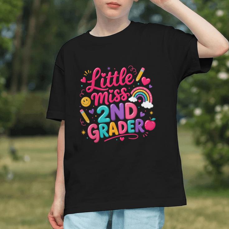 Back To School Little Miss 2nd Grader Rainbow Girl Graphic Youth Back To School Little Miss 2nd Grader Rainbow Girl Graphic Youth