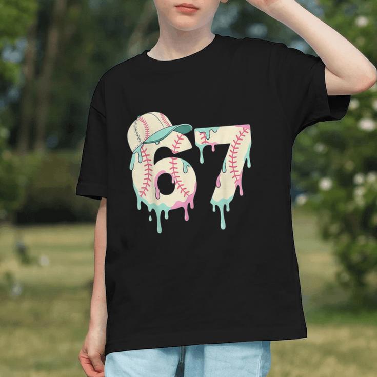 Baseball 67 Drip Six Seven Baseball Dripping Boys Kids Graphic Youth