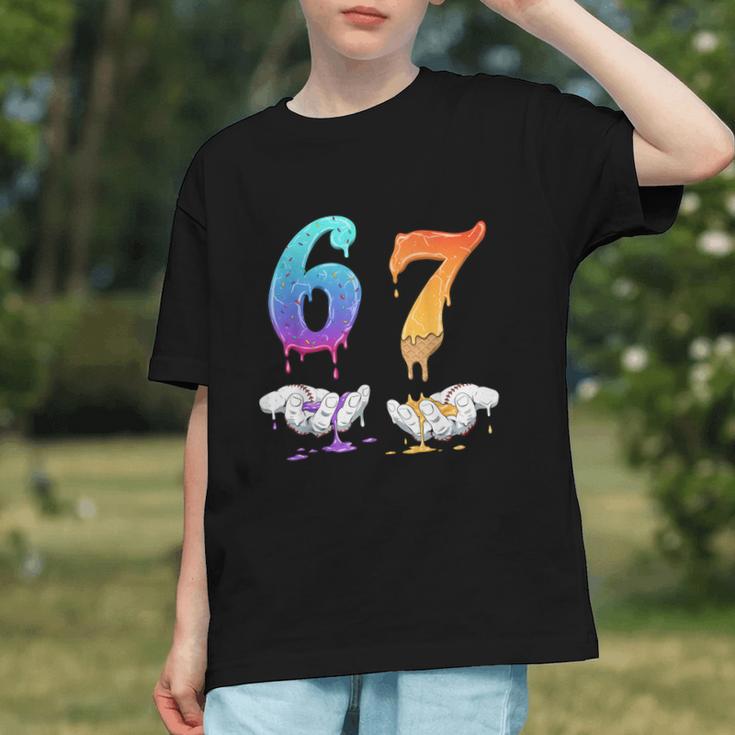 Baseball 67 Ice Cream Drip Six Seven Boys Meme Graphic Youth