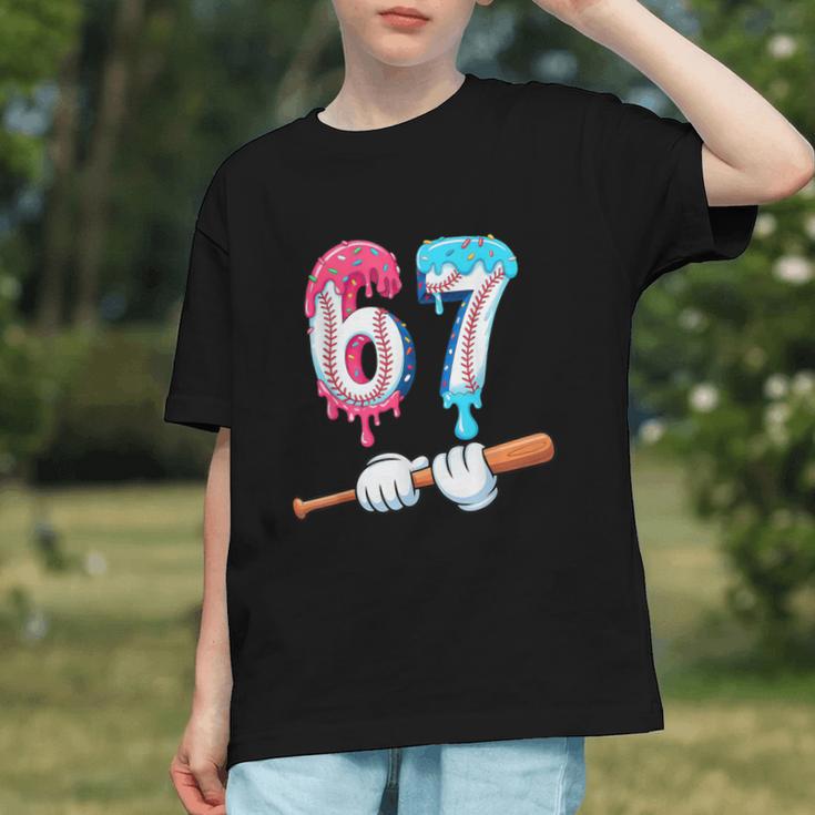 Baseball 67 Ice Cream Drip Six Seven Boys Graphic Youth Baseball 67 Ice Cream Drip Six Seven Boys Graphic Youth