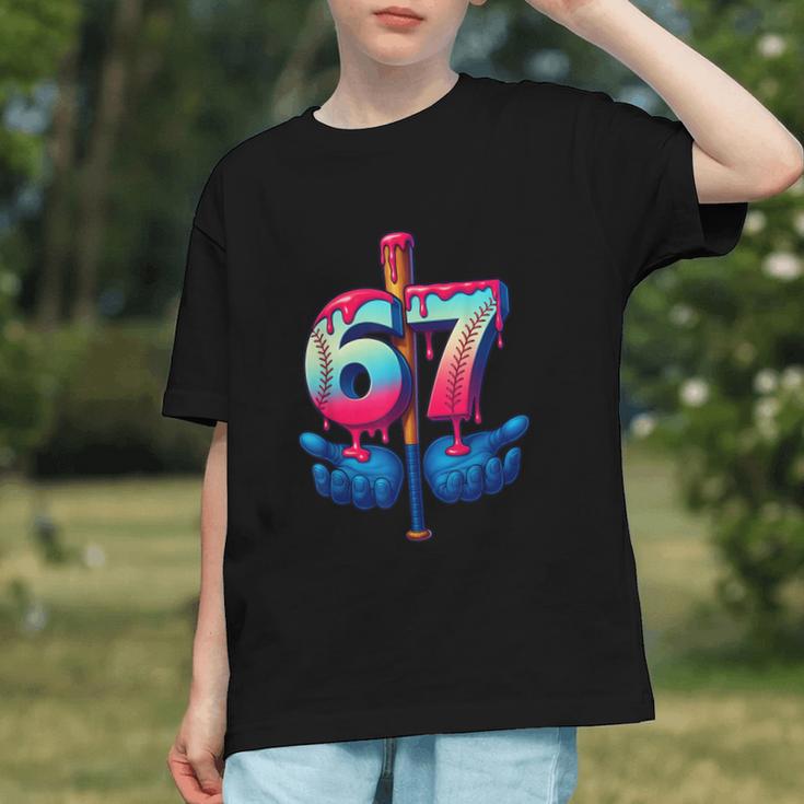 Baseball Bat Hands Drip 67 Six Seven Gen Alpha Slang Meme Graphic Youth