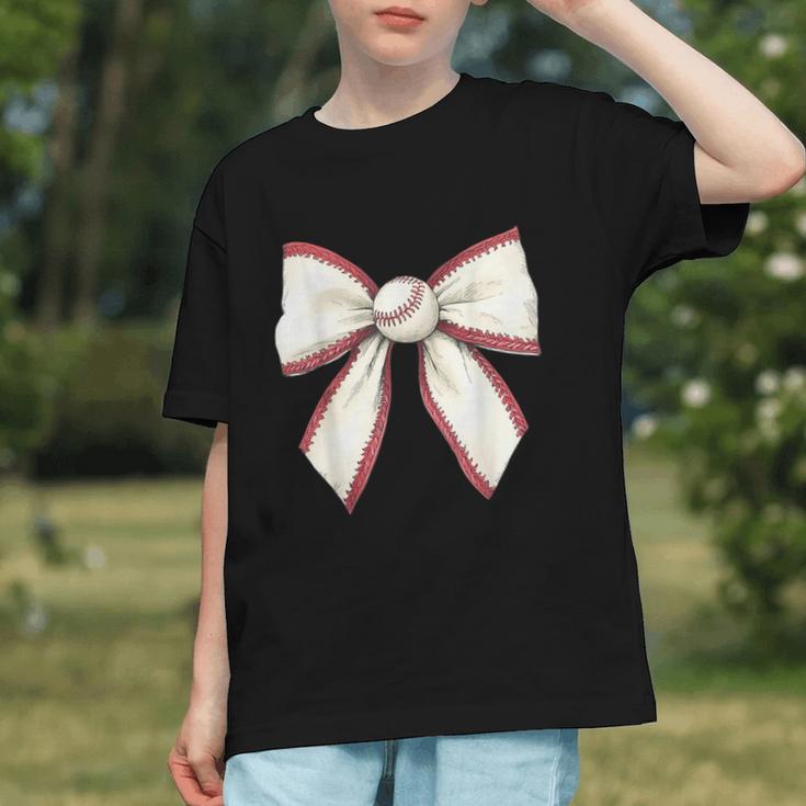 Baseball Coquette Bow Cute Baseball Game Graphic Youth Baseball Coquette Bow Cute Baseball Game Graphic Youth
