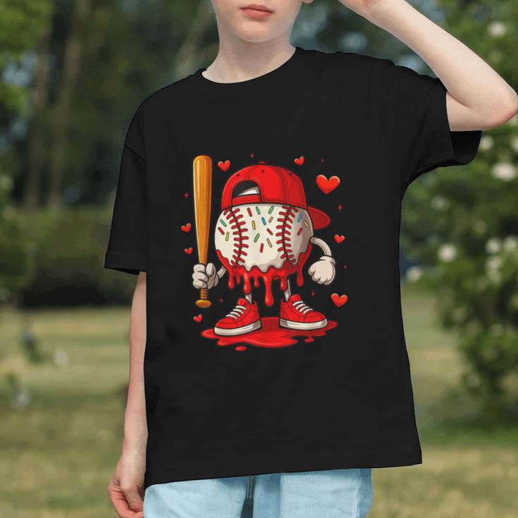 Baseball Drip Ice Cream Apparel Boys Kids Valentines Day Graphic Youth Baseball Drip Ice Cream Apparel Boys Kids Valentines Day Graphic Youth