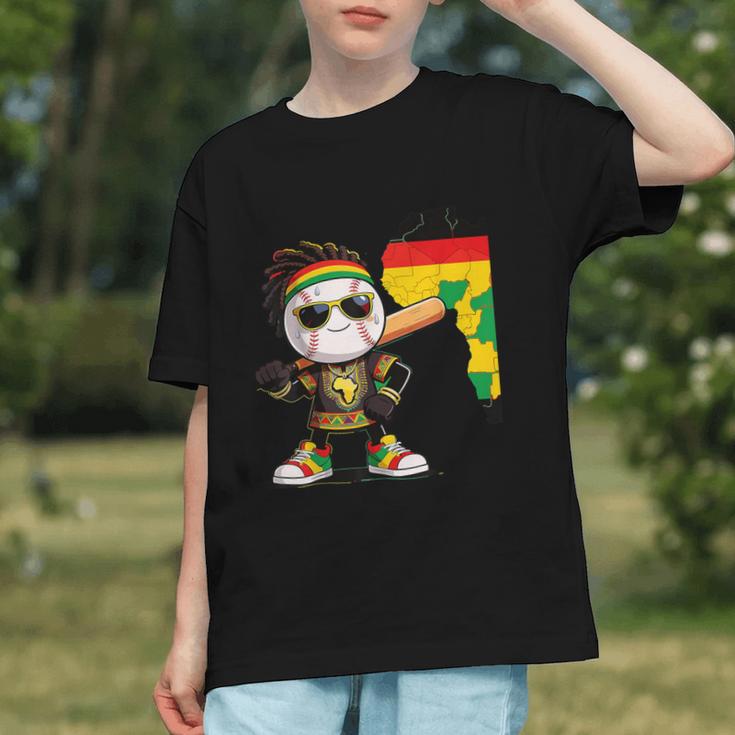 Baseball Drip Ice Cream Boys Youth Kids History Month Graphic Youth