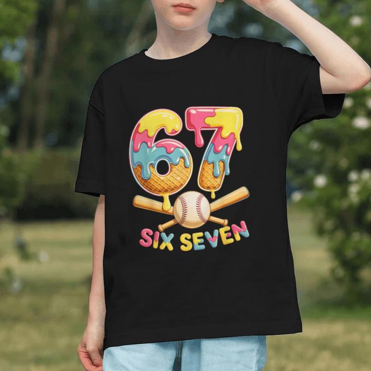 Baseball Drip Ice Cream Number 67 Player Lifestyle Graphic Youth Baseball Drip Ice Cream Number 67 Player Lifestyle Graphic Youth