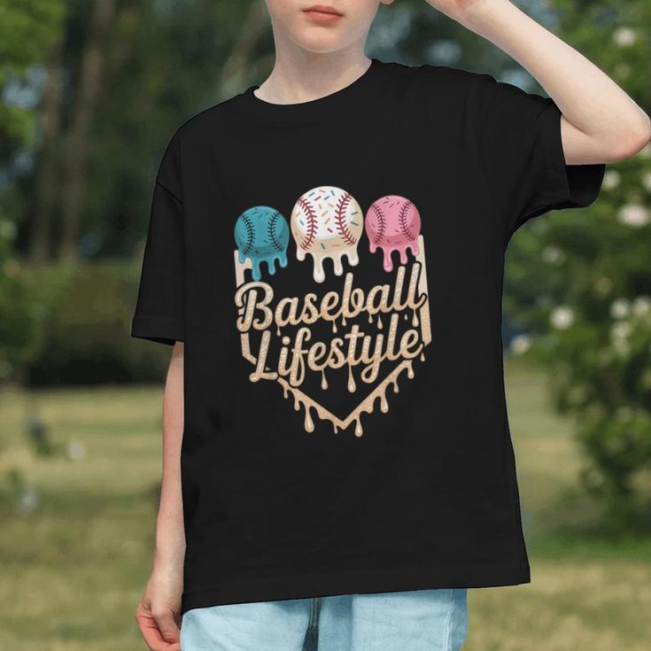 Baseball Drip Icecream Graphic Youth Baseball Drip Icecream Graphic Youth