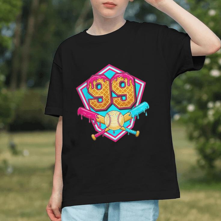 Baseball Drip Jersey Number 99 For Players & 99th Birthday Graphic Youth Baseball Drip Jersey Number 99 For Players & 99th Birthday Graphic Youth