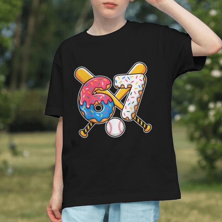 Baseball Drip Number 67 Player 67th Birthday Meme Graphic Youth