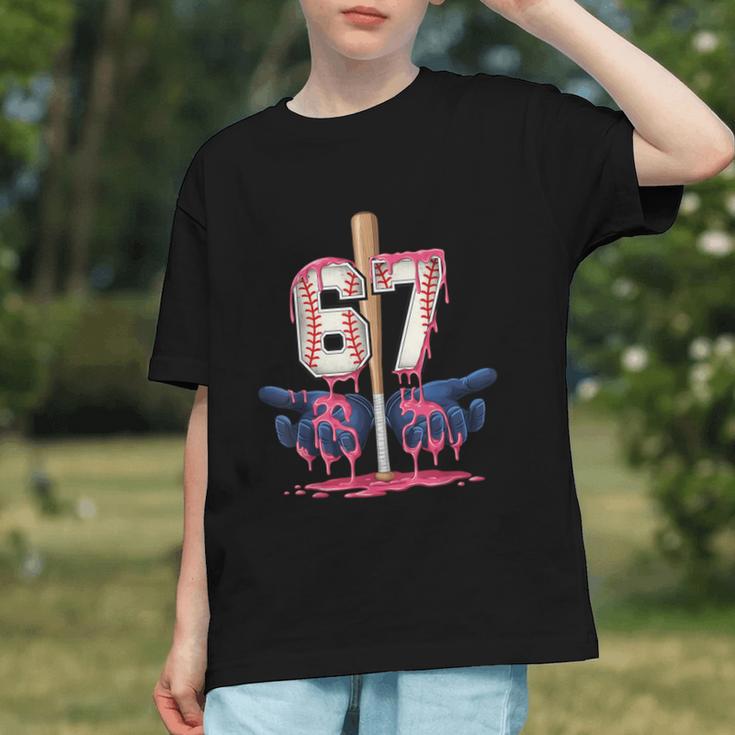 Baseball Drip Shirt Youth Baseball Glove Drip Ice Cream Graphic Youth Baseball Drip Shirt Youth Baseball Glove Drip Ice Cream Graphic Youth