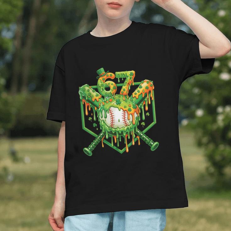 Baseball Drip St Patricks Day Boys Baseball St Patricks Day Graphic Youth