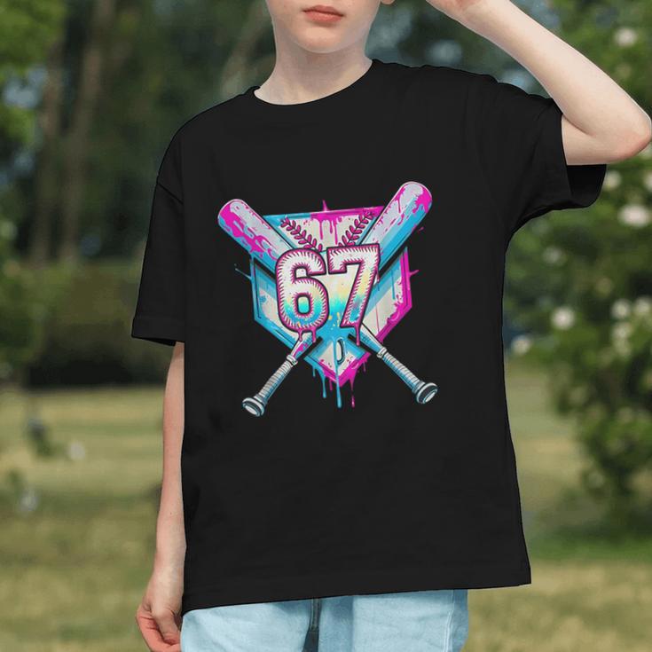 Baseball Dripping 67 Home Plate Six Seven Boy Kids Sports Graphic Youth Baseball Dripping 67 Home Plate Six Seven Boy Kids Sports Graphic Youth