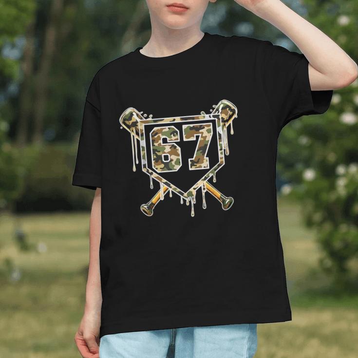 Baseball Ice Cream Drip 67 Camo Six Seven Meme Graphic Youth Baseball Ice Cream Drip 67 Camo Six Seven Meme Graphic Youth