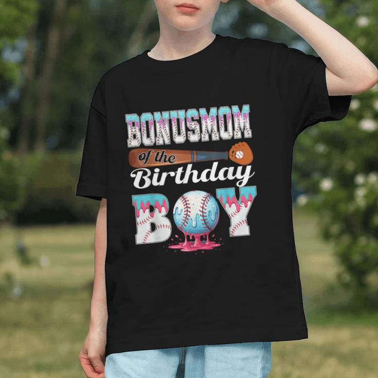 Baseball Ice Cream Drip Bonus Mom Of The Birthday Boy Graphic Youth