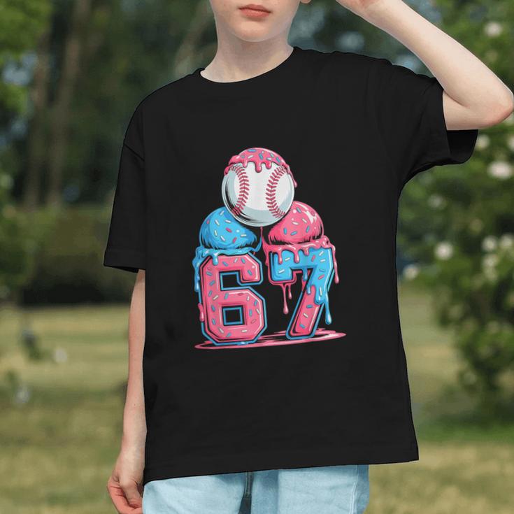 Baseball Ice Cream Drip Six Seven Gen Alpha Meme 67 Graphic Youth Baseball Ice Cream Drip Six Seven Gen Alpha Meme 67 Graphic Youth
