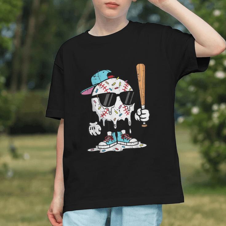 Baseball Ice Cream Drip Sports Boys Kids Youth Men Graphic Youth Baseball Ice Cream Drip Sports Boys Kids Youth Men Graphic Youth