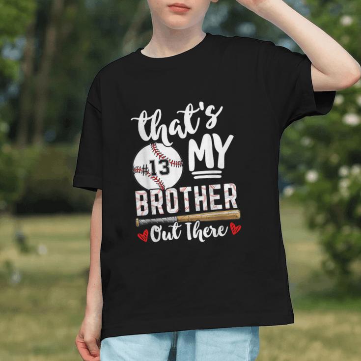 Baseball Jersey Number 13 That's My Brother Out There Graphic Youth Baseball Jersey Number 13 That's My Brother Out There Graphic Youth