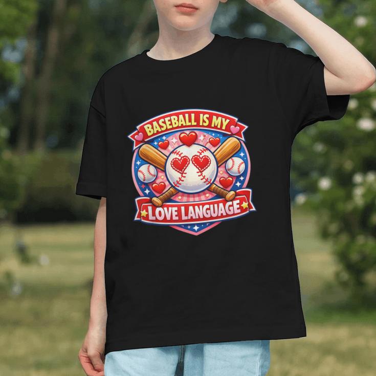Baseball Is My Love Language Valentine Graphic Youth Baseball Is My Love Language Valentine Graphic Youth