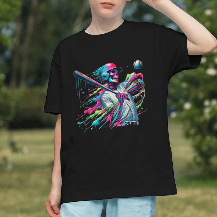 Baseball Skeleton Ice Cream Drip Baseball Boys Youth Graphic Youth Baseball Skeleton Ice Cream Drip Baseball Boys Youth Graphic Youth