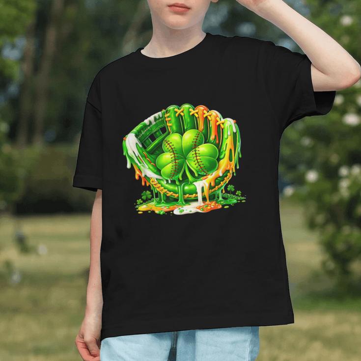 Baseball St Patricks Day Carnival Party Ice Cream Drip Boys Graphic Youth