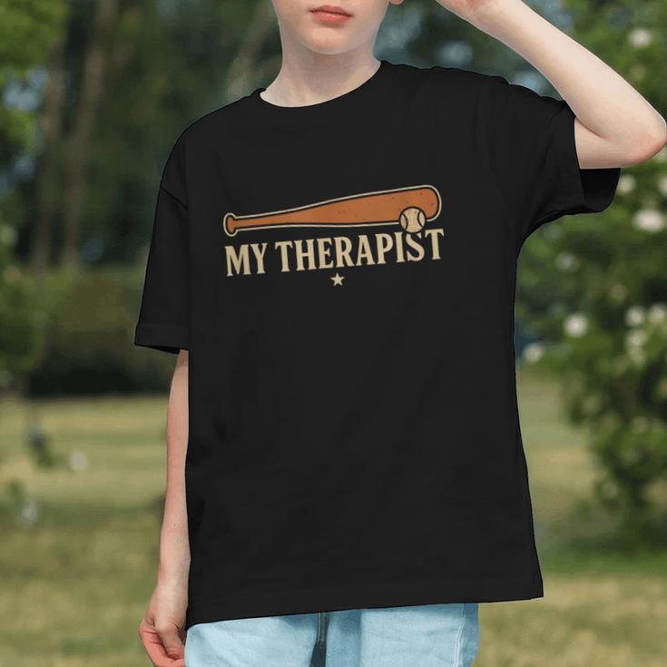 Baseball Tee My Therapist Bat Men Women Kids Graphic Youth Baseball Tee My Therapist Bat Men Women Kids Graphic Youth