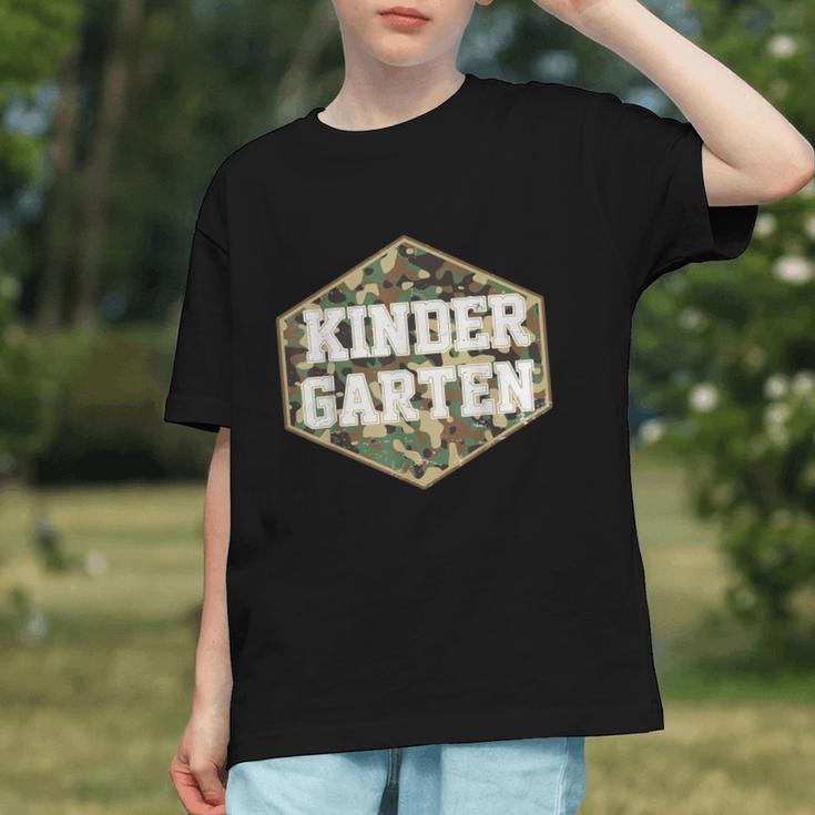Blended in for Kindergarten! Camo Back to School Youth T-shirt