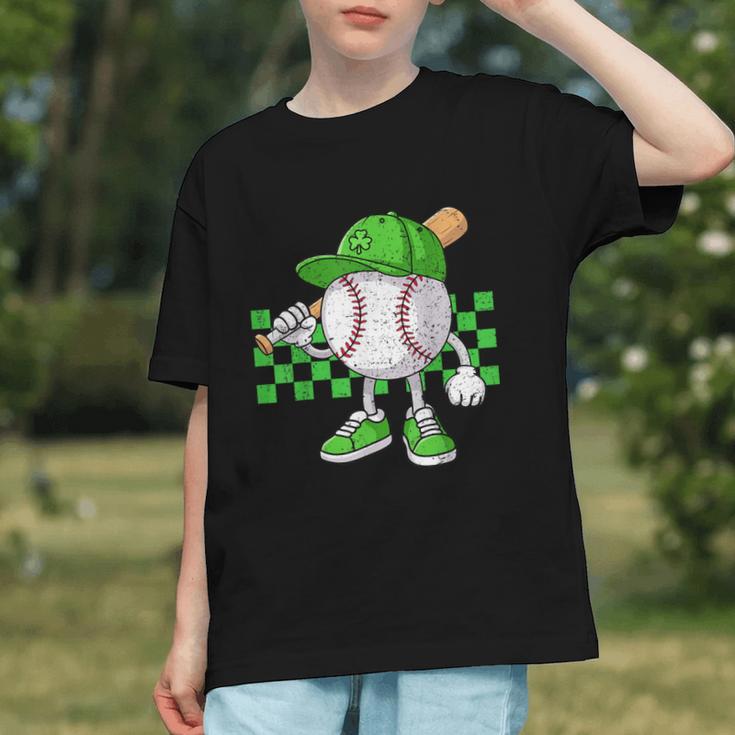 Boys St Patricks Day Baseball Player Pitcher Coach Kids Graphic Youth