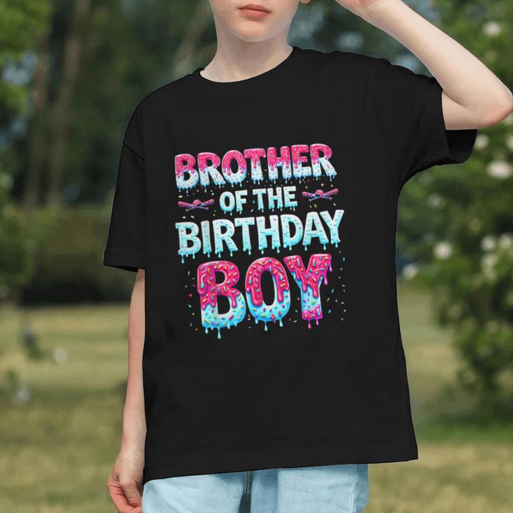 Brother Of The Birthday Boy Ice Cream Baseball Family Party Graphic Youth
