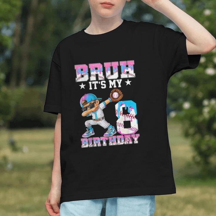 Bruh It's My 8th Birthday Baseball Ice Cream Drip 8 Year Old Graphic Youth Bruh It's My 8th Birthday Baseball Ice Cream Drip 8 Year Old Graphic Youth
