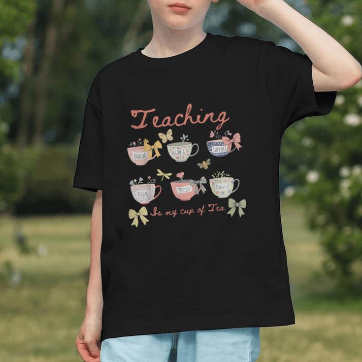 Coquette Bow Tea Party Back to School Youth T-Shirt Coquette Bow Tea Party Back to School Youth T-Shirt