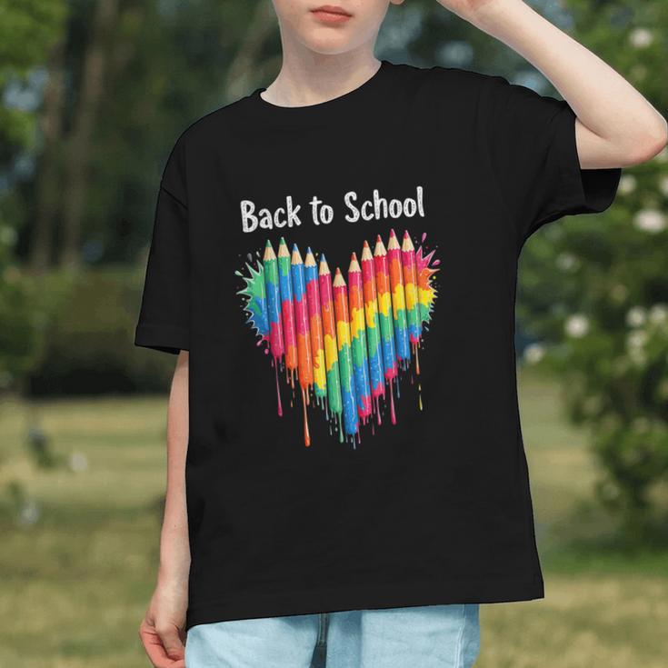 Creative Hearts: Rainbow Pencil Back to School Youth T-shirt Creative Hearts: Rainbow Pencil Back to School Youth T-shirt
