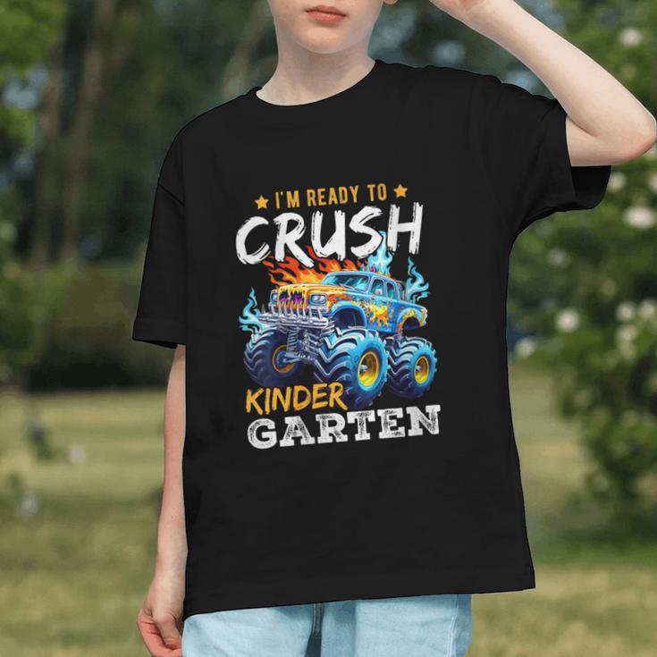 Crush Kindergarten Monster Truck Back To School Boys Graphic Youth Crush Kindergarten Monster Truck Back To School Boys Graphic Youth