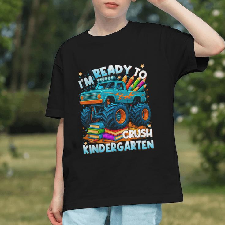 Crush Kindergarten! Monster Truck Back to School Youth T-shirt