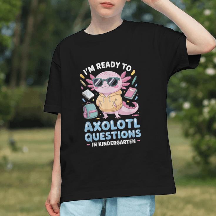 Curious Kids Axolotl Questions Back to School Youth T-Shirt Curious Kids Axolotl Questions Back to School Youth T-Shirt