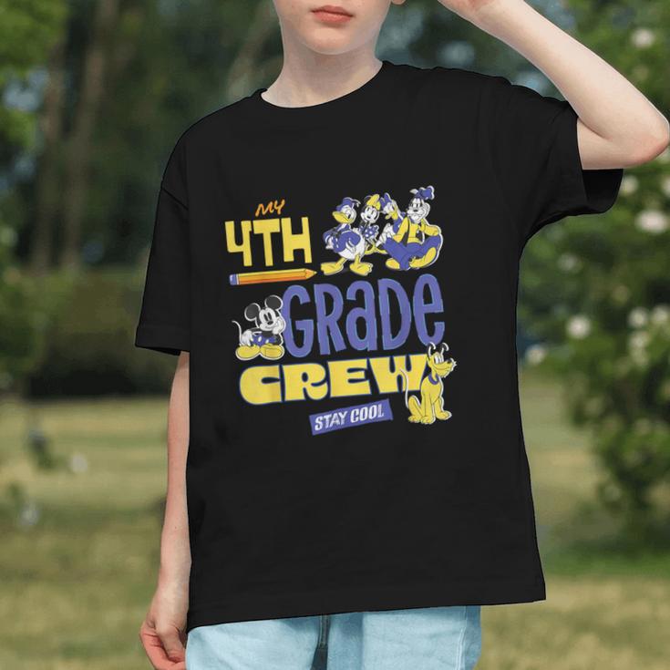 Disney My 4th Grade Crew Stay Cool Back To School Friends Graphic Youth Disney My 4th Grade Crew Stay Cool Back To School Friends Graphic Youth