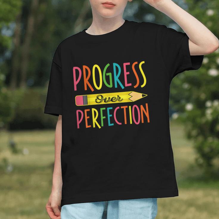 Embrace Growth! Progress Over Perfection Back to School Youth T-Shirt