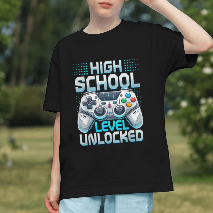 First Day Of High School Level Unlocked Back To School Gamer Graphic Youth First Day Of High School Level Unlocked Back To School Gamer Graphic Youth