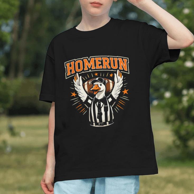 Football Referee Touchdown Baseball Homerun Goose Graphic Youth Football Referee Touchdown Baseball Homerun Goose Graphic Youth
