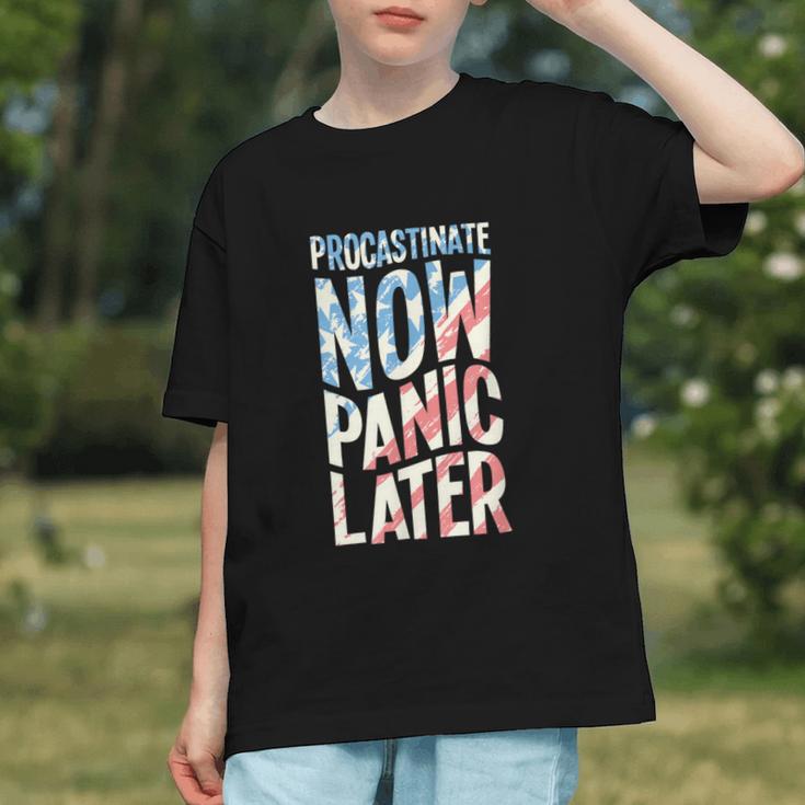 Funny Procrastination Vibe Back to School Youth T-Shirt Funny Procrastination Vibe Back to School Youth T-Shirt