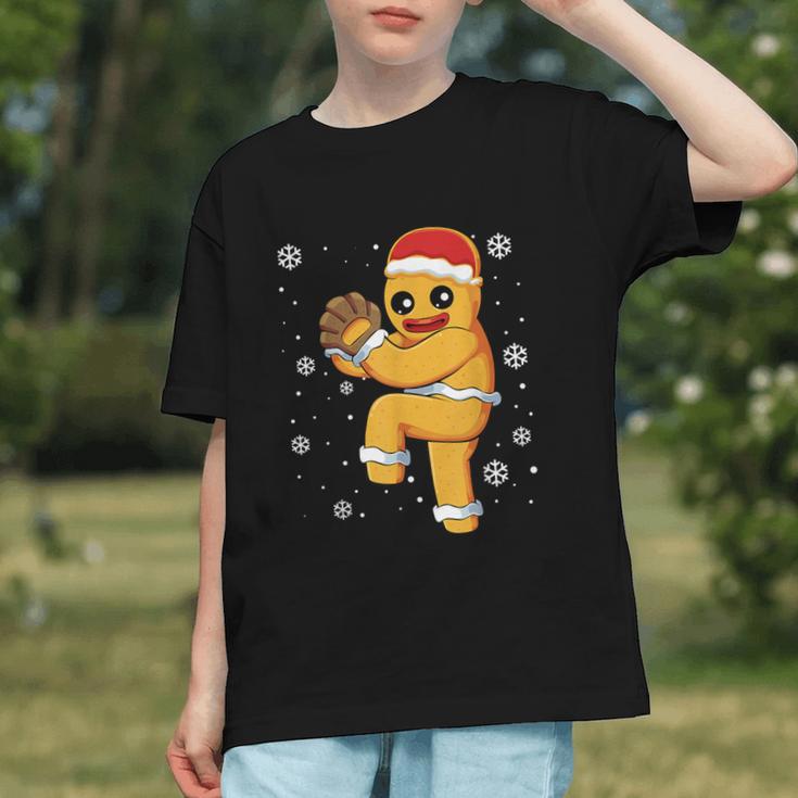 Gingerbread Man Baseball Christmas Graphic Youth Gingerbread Man Baseball Christmas Graphic Youth