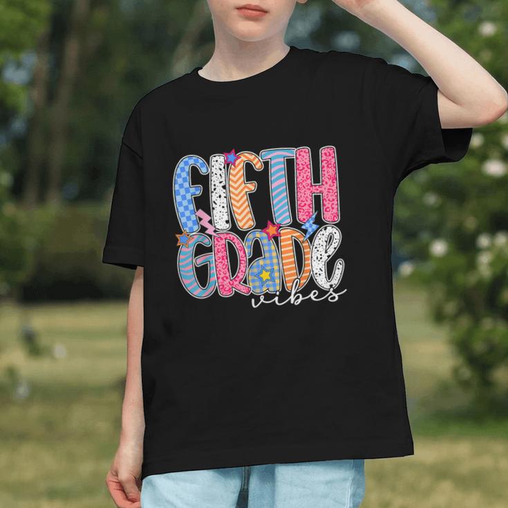 Groovy 5th Grade Vibes Back to School Youth T-Shirt