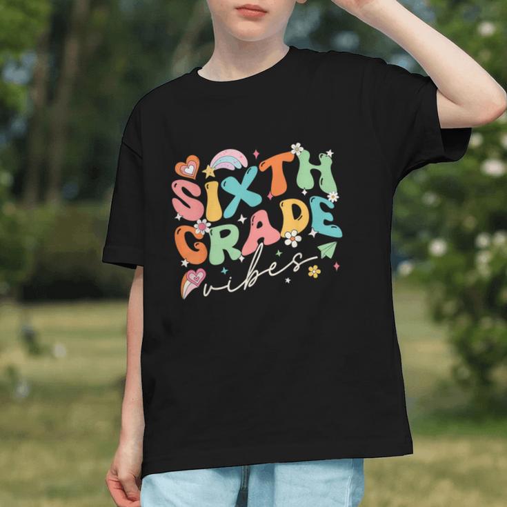 Groovy 6th Grade Team Vibes Back to School Youth T-shirt Groovy 6th Grade Team Vibes Back to School Youth T-shirt